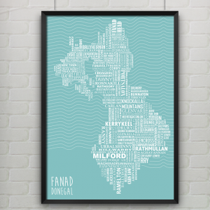 Fanad Donegal - Typographic Poster