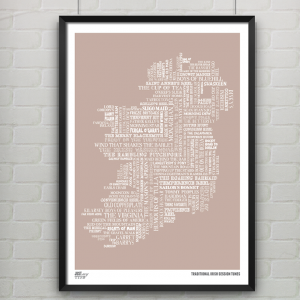 Irish Traditional Tunes - Typographic Poster